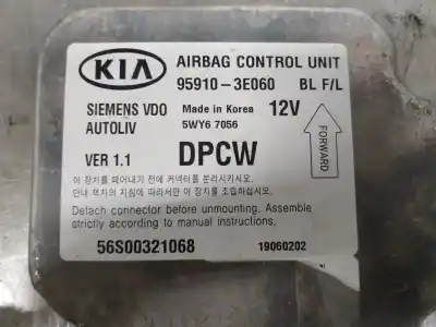Second-hand car spare part airbag control unit for kia sorento (bl) (2002->) 2.5 crdi oem iam references 959103e060