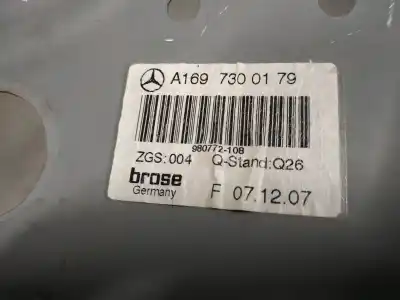 Peça sobressalente para automóvel em segunda mão ELEVADOR DE VIDROS TRASEIRO ESQUERDO por MERCEDES-BENZ CLASE A (W169)  Referências OEM IAM A1697300179  