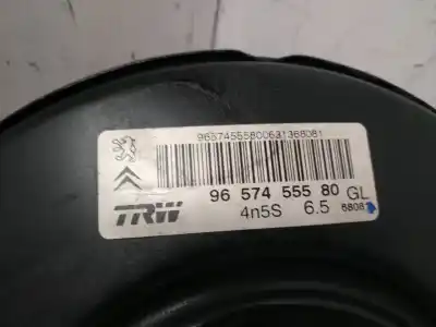 Peça sobressalente para automóvel em segunda mão servo freio por peugeot 207 urban referências oem iam 9657455580  