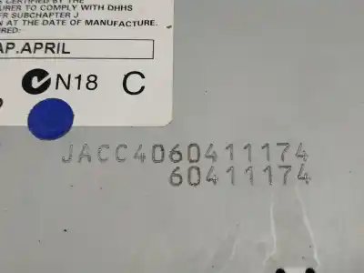 Second-hand car spare part audio system / radio cd for jaguar x-type 2.0 d sport [2.0 ltr. - 96 kw diesel cat] oem iam references 4x4318b876ae  