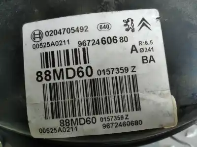 Peça sobressalente para automóvel em segunda mão servo freio por citroen c3 collection referências oem iam 9672460680  