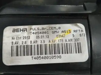 Peça sobressalente para automóvel em segunda mão motor de sofagem por citroen c3 collection referências oem iam t4054001  