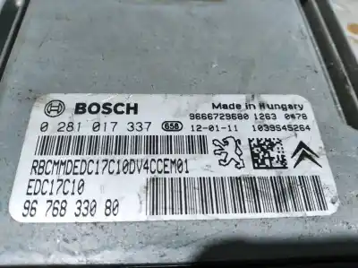 Second-hand car spare part ecu engine control for citroen c3 collection oem iam references 0281017337  