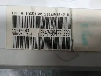 Peça sobressalente para automóvel em segunda mão display gps / multimídia por citroen c3 pluriel 1.4 referências oem iam 9647409477  