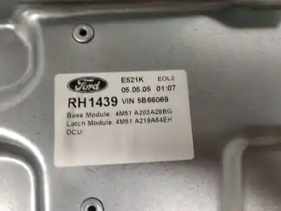 Peça sobressalente para automóvel em segunda mão ELEVADOR DE VIDROS DIANTEIRO DIREITO por FORD FOCUS BERLINA (CAP)  Referências OEM IAM 4M51A203A28BG  