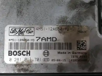 Second-hand car spare part ECU ENGINE CONTROL for FORD FOCUS BERLINA (CAP)  OEM IAM references 4M5112A650YD  