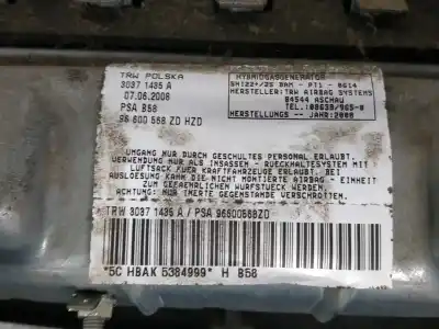 Автозапчасти б/у подушка безопасности передняя правая за citroen c4 picasso i monospace (ud_) 1.6 hdi ссылки oem iam 96600568zd  