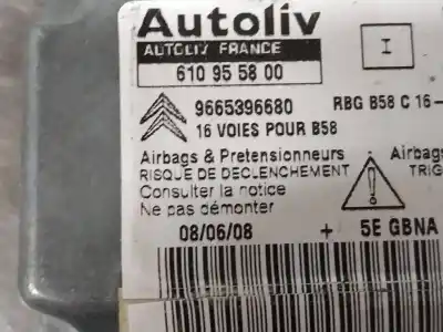 Автозапчасти б/у блок управления подушками безопасности за citroen c4 picasso i monospace (ud_) 1.6 hdi ссылки oem iam 9665396680  
