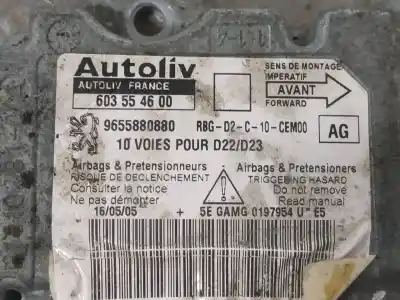 Peça sobressalente para automóvel em segunda mão centralina de airbag por peugeot 407 st sport referências oem iam 9655880880
