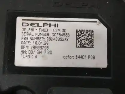Second-hand car spare part multifunction switch for citroen c4 picasso ii 1.2 thp 130 oem iam references 98248992xy   Second-hand car spare part multifunction switch for citroen c4 picasso ii 1.2 thp 130 oem iam references 98248992xy