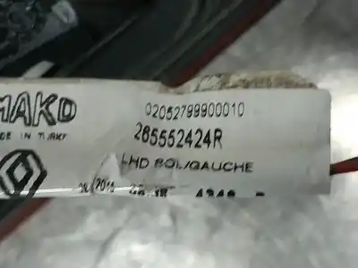 Автозапчастина б/у ВНУТРІШНІЙ ЛІВИЙ ЗАДНІЙ ЛІХАР для RENAULT CLIO IV  Посилання на OEM IAM 265552424R  