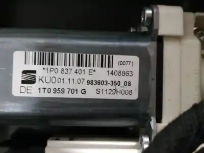 Peça sobressalente para automóvel em segunda mão elevador de vidros dianteira esquerda por seat leon (1p1) 1.6 referências oem iam 1t0959701g