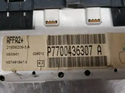Second-hand car spare part multifunction display for renault clio ii fase i (b/cbo) 1.9 d alize oem iam references 7700436307a  