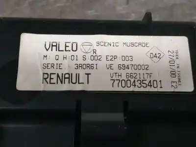 Second-hand car spare part climate control for renault megane i scenic (ja0) 1.6 16v kaleido 107 cv / 79 kw oem iam references 7700435401  