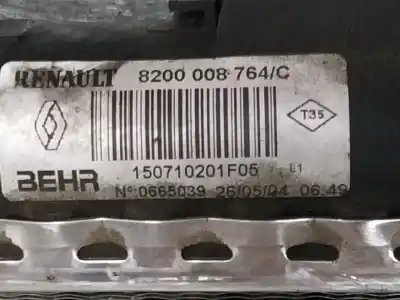 Pièce détachée automobile d'occasion RADIATEUR D'EAU pour RENAULT LAGUNA II (BG0)  Références OEM IAM 8200008764  