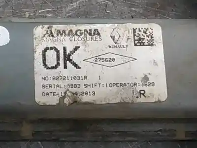 İkinci el araba yedek parçası ARKA SOL CAM REGÜLATÖRÜ için DACIA SANDERO  OEM IAM referansları 827211031R  
