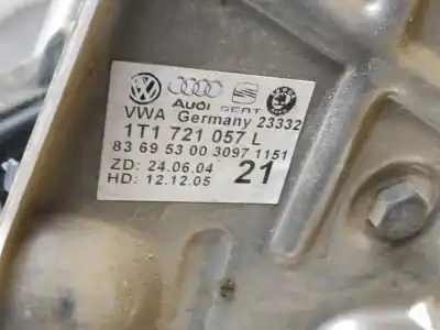 Автозапчасти б/у педаль тормоза за volkswagen caddy ka/kb (2k) furg. 75 cv / 55 kw ссылки oem iam 1t1721057l