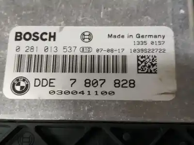 Second-hand car spare part ecu engine control for bmw serie 1 berlina (e81/e87) 118d oem iam references 0281013537  