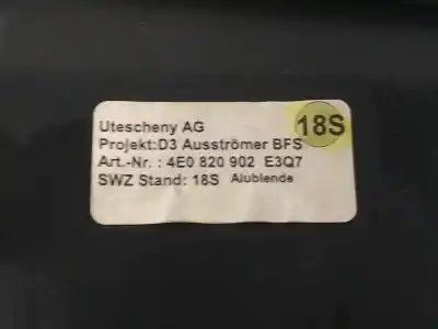 Автозапчасти б/у аэрационная решетка за audi a8 (4e2) 3.7 quattro ссылки oem iam 4e1857186  