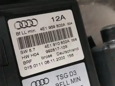 Автозапчасти б/у регулятор стекла переднего правого за audi a8 (4e2) 3.7 quattro ссылки oem iam 4e1959802a  