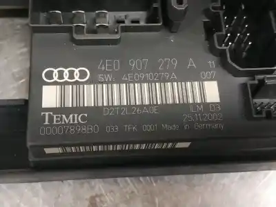 Second-hand car spare part fuse box unit for audi a8 (4e2) 3.7 quattro oem iam references 4e0907279a  