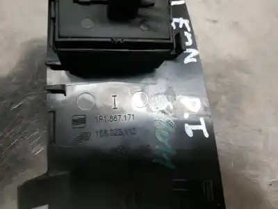 Peça sobressalente para automóvel em segunda mão botão / interruptor elevador vidro dianteiro esquerdo por seat leon (1p1) reference referências oem iam 1p1867171  