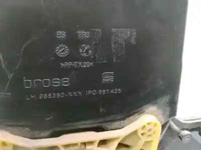 Peça sobressalente para automóvel em segunda mão elevador de vidros dianteira esquerda por seat leon (1p1) reference referências oem iam 1p0867435  