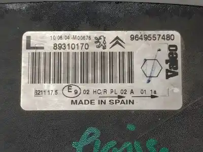 Peça sobressalente para automóvel em segunda mão FAROL / FAROLIM ESQUERDO por CITROEN XSARA PICASSO  Referências OEM IAM 9649557480  
