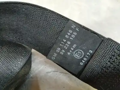 Pezzo di ricambio per auto di seconda mano cintura di sicurezza posteriore destra per opel corsa c comfort riferimenti oem iam 09114846n  