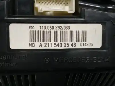 Second-hand car spare part dashboard for mercedes-benz clase e (w211) berlina e 320 cdi (211.022) 224 cv / 165 kw oem iam references a2115402548  
