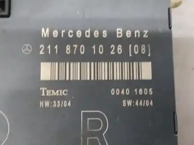 Tweedehands auto-onderdeel elektronische module voor mercedes clase e (w211) berlina e 320 cdi (211.022) 224 cv / 165 kw oem iam-referenties 211870102608  