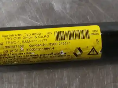 Second-hand car spare part right airbag tensioner for renault modus confort dynamique 98 cv / 72 kw oem iam references 8200215871  