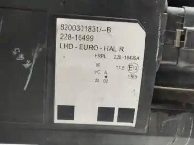 Автозапчасти б/у ПРАВАЯ ФАРА за RENAULT MODUS  ссылки OEM IAM 8200301831  