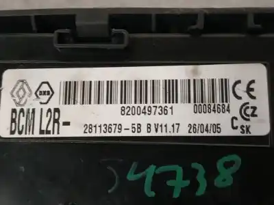 Second-hand car spare part Electronic Module for RENAULT MODUS Confort Dynamique 98 CV / 72 KW OEM IAM references 8200497361  