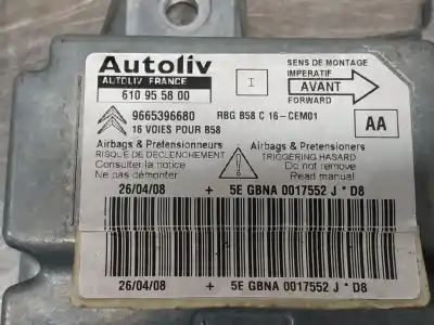 Second-hand car spare part airbag control unit for citroen c4 picasso sx oem iam references 9665396680  