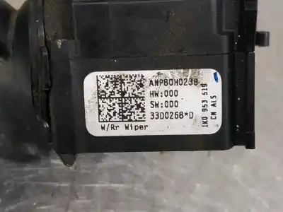 Peça sobressalente para automóvel em segunda mão comutador de limpa vidros por seat leon (1p1) reference referências oem iam 1k0953519  