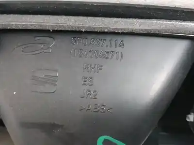 Peça sobressalente para automóvel em segunda mão puxador interior dianteiro direito por seat leon (1p1) reference referências oem iam 5p0837114  