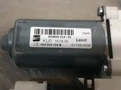 Peça sobressalente para automóvel em segunda mão elevador de vidros traseiro direito por seat leon (1p1) reference referências oem iam 1k0959704n  