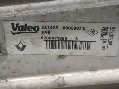 Автозапчасти б/у интеркулер за RENAULT CLIO III Pack Authentique ссылки OEM IAM 8200471885B  