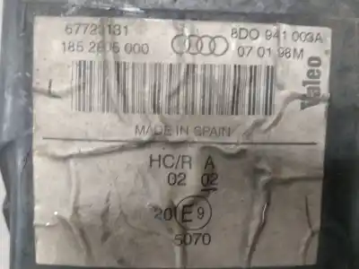 Second-hand car spare part left headlight for audi a4 berlina (b5) a4 b5 oem iam references 8d0941003a  