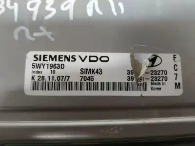 Pezzo di ricambio per auto di seconda mano CENTRALINA MOTORE per HYUNDAI TUCSON (JM)  Riferimenti OEM IAM 3917123270  