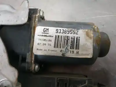 Second-hand car spare part passenger side right window regulator for opel meriva cosmo oem iam references 93389552  