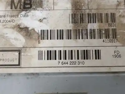 Peça sobressalente para automóvel em segunda mão sistema de áudio / rádio cd por opel meriva cosmo referências oem iam 453116246  