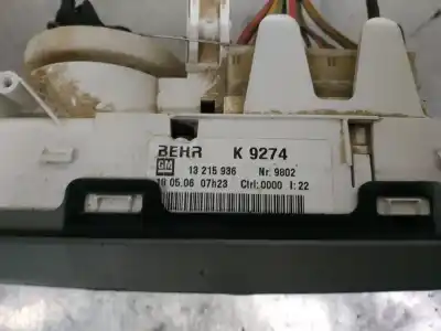 Peça sobressalente para automóvel em segunda mão Comando De Sofagem (chauffage / Ar Condicionado) por OPEL MERIVA Cosmo Referências OEM IAM 13215936  