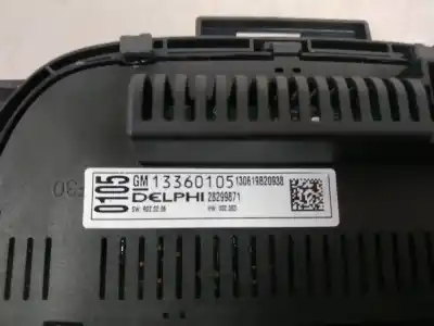 Peça sobressalente para automóvel em segunda mão comando de sofagem (chauffage / ar condicionado) por opel astra j lim. cosmo referências oem iam 13360091  