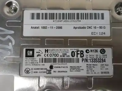 Pezzo di ricambio per auto di seconda mano MODULO ELETTRONICO per OPEL ASTRA J LIM.  Riferimenti OEM IAM 13353284  