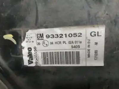 Peça sobressalente para automóvel em segunda mão farol / farolim esquerdo por opel meriva cosmo referências oem iam 93321052  
