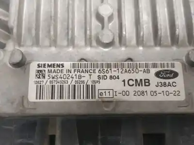 Автозапчастина б/у ебу контролер двигуна для ford fiesta (cbk) ambiente посилання на oem iam 6s6112a650ab  