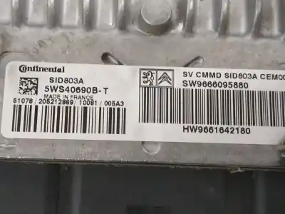 Peça sobressalente para automóvel em segunda mão centralina de motor uce por citroen c4 picasso exclusive referências oem iam sw9666095880  
