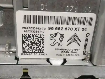 Second-hand car spare part AUDIO SYSTEM / RADIO CD for CITROEN C4 PICASSO  OEM IAM references 96662670XT  